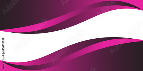 Modern abstract wave background with pink, purple, and black gradient curves. Clean design ideal for banners, presentations.
