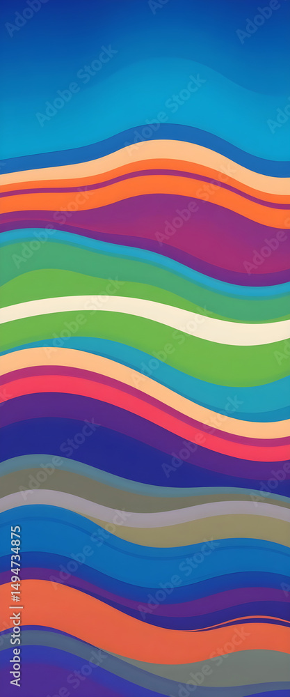 Abstract wavy lines multicolored dynamic Abstract wavy lines multicolored dynamic