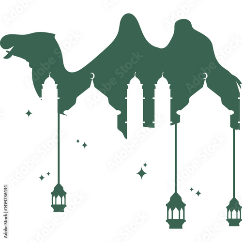 Eid Al-Adha Sacrificial Animals Silhouette Collection