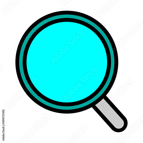 Search Vector Filled Icon Design