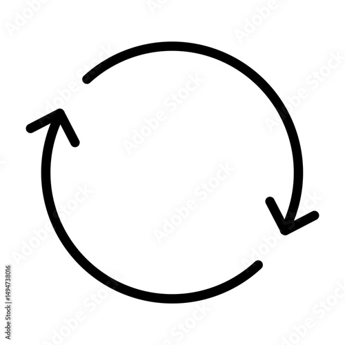 Refresh Vector Filled Icon Design