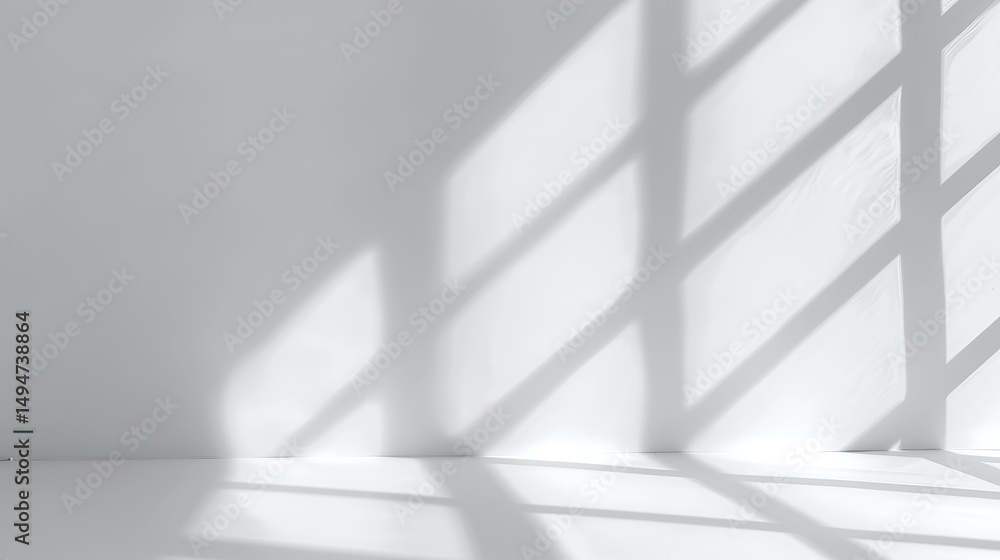 Gray window shadow and light blur abstract background on white wall, shadow overlay effect Gray window shadow and light blur abstract background on white wall, shadow overlay effect