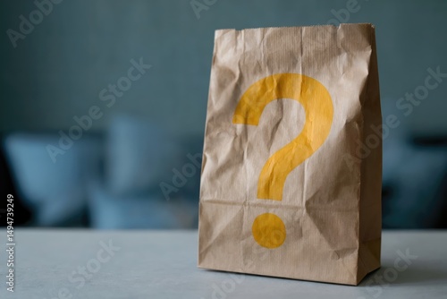 Mystery box packaging illustration
