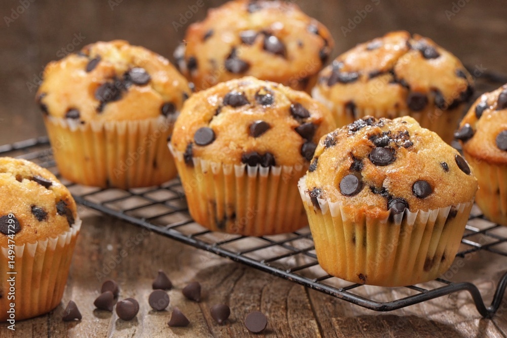 Chocochip Vanilla Muffins are muffins with the aroma and taste of vanilla with topping chocochip Chocochip Vanilla Muffins are muffins with the aroma and taste of vanilla with topping chocochip
