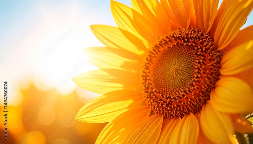 Obraz premium 輝くひまわり:夏の太陽を浴びてCustom AI Model