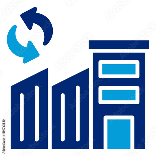 Remanufacturing Icon Element For Design