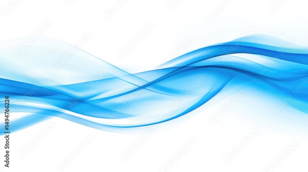 Floating abstract lines with fading ends on a very light blue background, smooth transition Floating abstract lines with fading ends on a very light blue background, smooth transition
