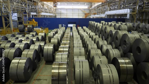 tinplate rolled into rolls