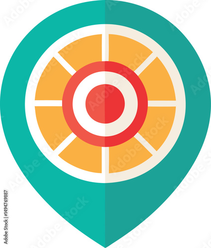 Geo targeting pin radar