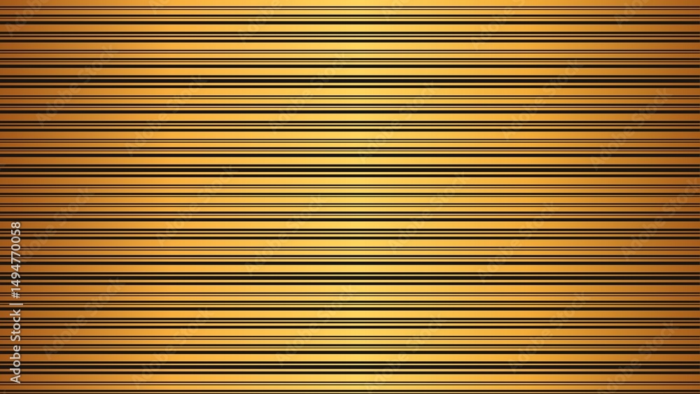 Obraz premium A golden background with many horizontal black lines evenly spaced across the entire surface area of it