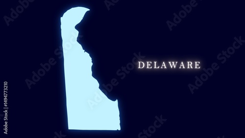 United States Delaware map 