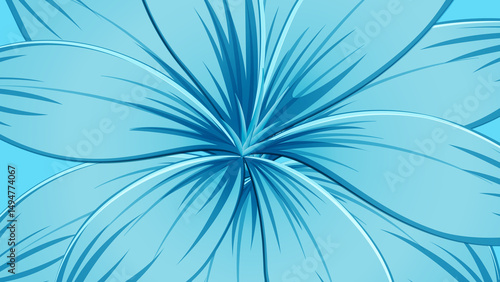 Light blue abstract design with a floral pattern creates a textured wallpaper with artistic motion