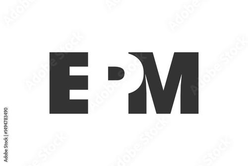 Free Download EPM logo design. Initial letter E P M bold font style for tech startups, consulting, corporate branding. Creative company name, headlines typography identity, trendy logotype. - GFXLoad