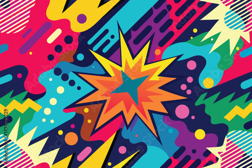abstract vector colorful pattern pop art background wallpaper art, Abstract Hand Drawing Spray Paint Brush