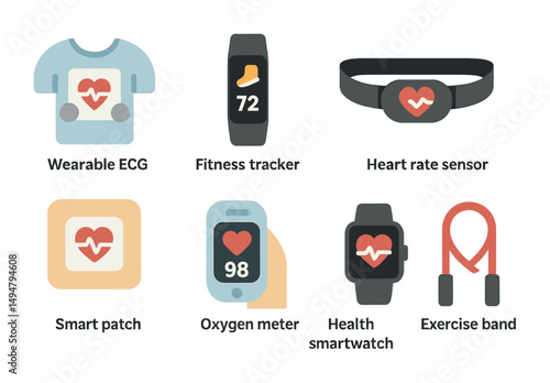 Wearable health technology and exercise gadgets for fitness and monitoring