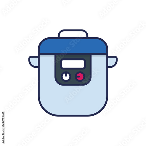 Electric Pressure Cooker Vector icon