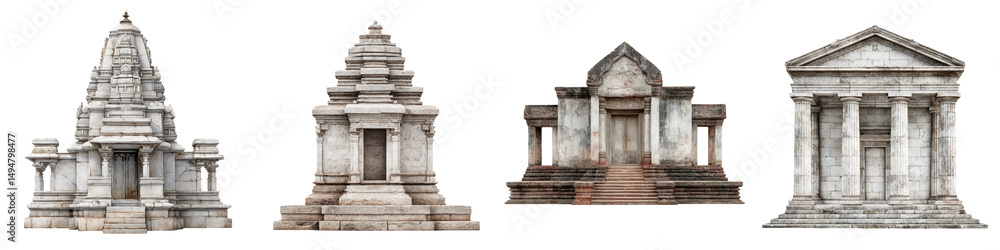 Obraz premium Ancient Temple Architectural Monuments