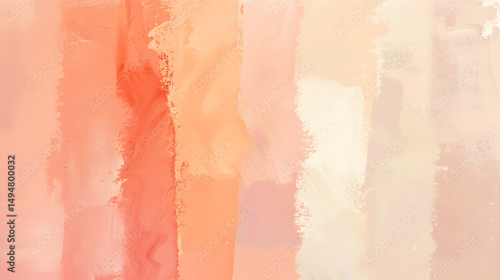Fototapeta premium coral pink to peach to sand beige gradient