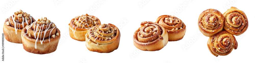 Freshly baked cinnamon rolls with delicious glaze Freshly baked cinnamon rolls with delicious glaze