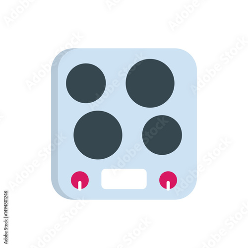 Electric Hob Vector icon