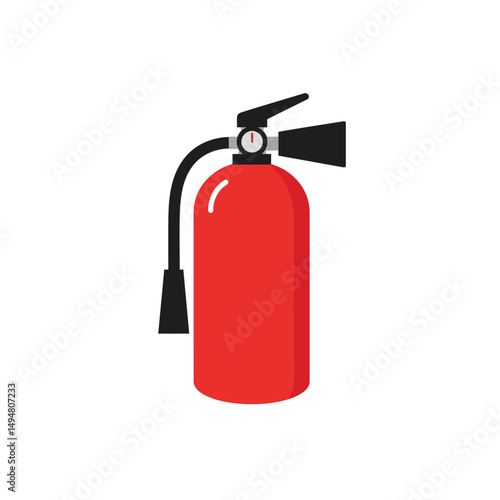 Red Fire Extinguisher Safety Equipment Illustration