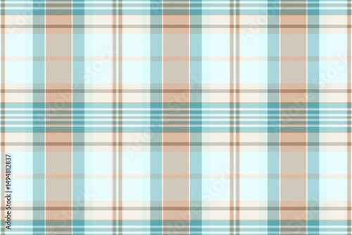 Screen seamless check vector, purchase fabric tartan background. Father pattern plaid texture textile in light and white colors.