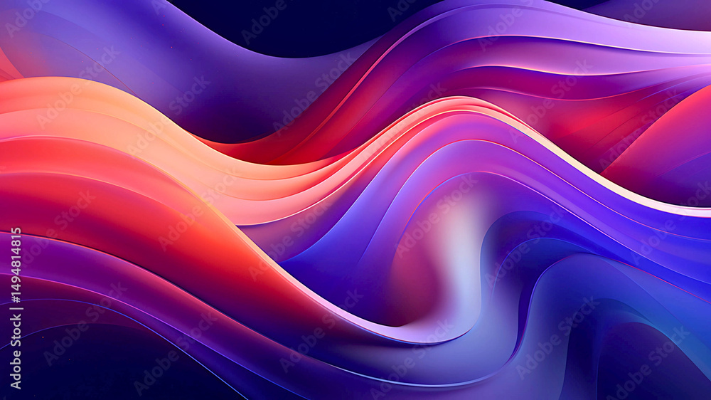 Colorful 3D Abstract Wave Background with Vibrant Gradient Lines and Fluid Motion | Generative AI Colorful 3D Abstract Wave Background with Vibrant Gradient Lines and Fluid Motion | Generative AI