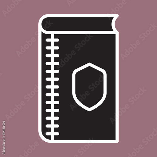 Bookbinding icon design