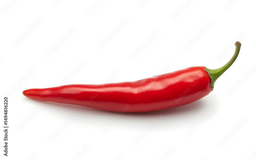Front view of chili pepper on transparent background. High quality Front view of chili pepper on transparent background. High quality