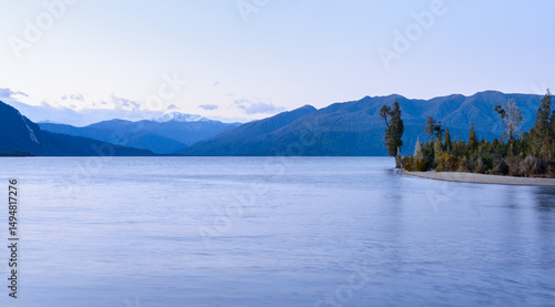 Lake Brunner at dawn. West Coast. South Island. New Zealand.