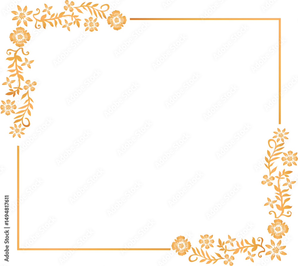 Obraz premium Wedding Frame Collection Rectangle frame