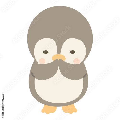 Cute Penguin Bowing and Saying Sorry