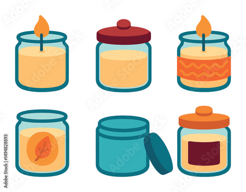 Eco-friendly flat icons set – cleaning, environment, sustainable living symbols