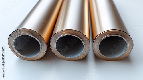 Gold rolls of material