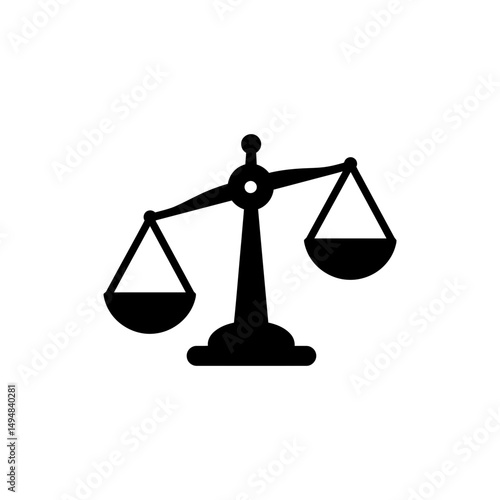 Scale Tipping Upward to the Right Indicating Increase