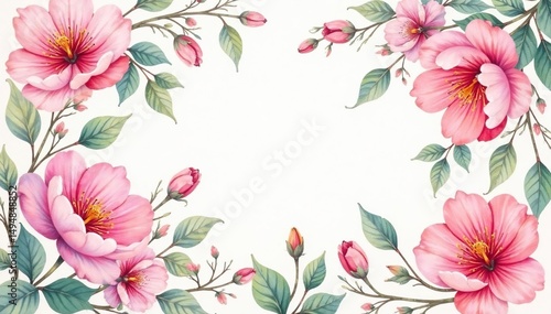 Delicate watercolor floral pattern with soft pastel colors , delicate, romantic, floral