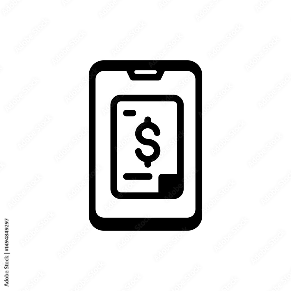 Mobile Budget Tool Icon for Personal Finance Management Mobile Budget Tool Icon for Personal Finance Management