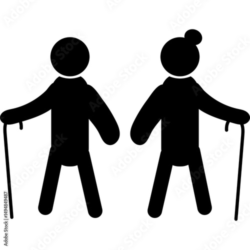Elderly People Care Icon