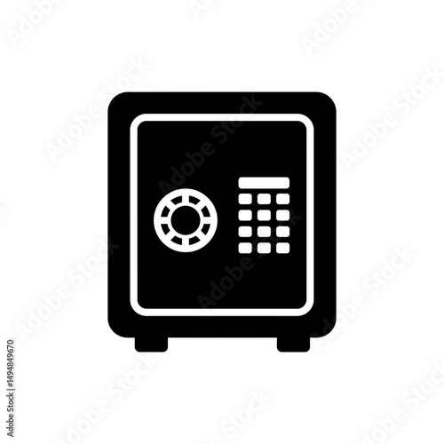 Safe Icon with Combination Dial for Secure Protection