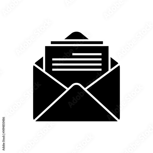 Envelope with Papers Inside, Ready for Delivery or Filing
