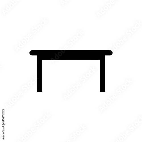 Side View of Work Table Showing Workspace Organization and Office Setup