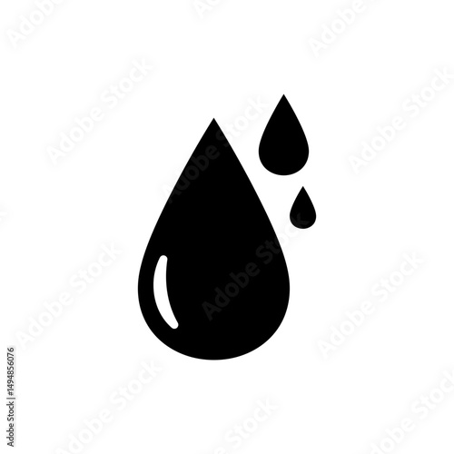 Blood Type Test with Droplets Representing Blood Group Identification and Health Care