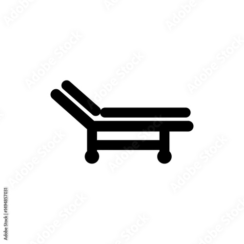 Patient Bed in Tilted Upright Position for Comfortable Rest