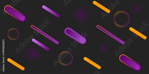 purple and yellow 3d background