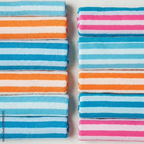 Towel on white background