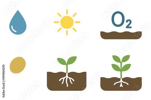 Coffee and relaxation flat icons set – filled, tea, leisure symbols for tranquility