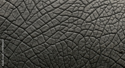 Textured Elephant Skin: A close-up view reveals the intricate texture of elephant skin, showcasing its rough, cracked surface, which provides protection and reflects the resilience of the animal.