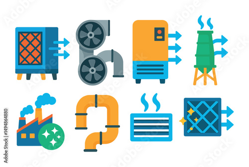 Education and learning icons set – flat, filled, study and teaching symbols