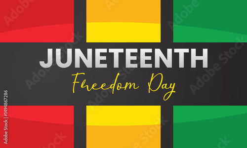 Juneteenth Freedom Day vectors