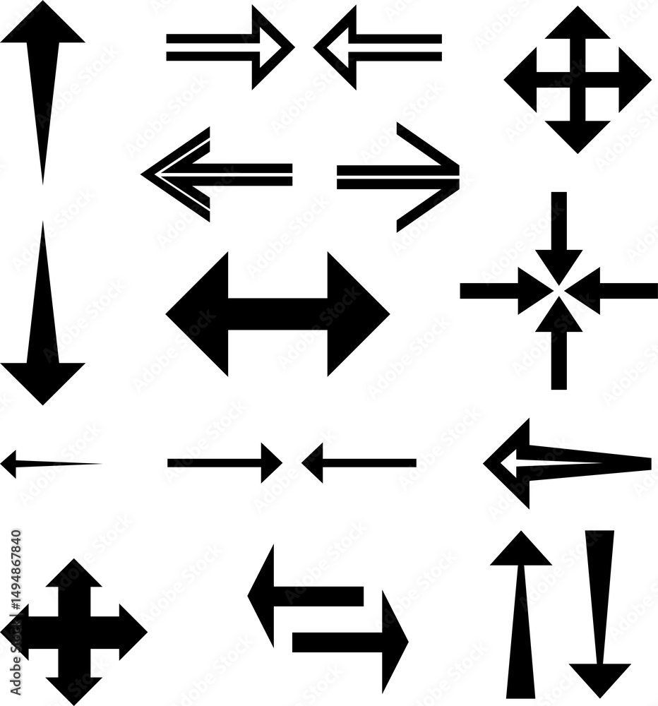 Arrow icon set. Cursor. Collection different arrow signs. Black arrows icons. Arrow icon collection. Arrow icon set. Cursor. Collection different arrow signs. Black arrows icons. Arrow icon collection.